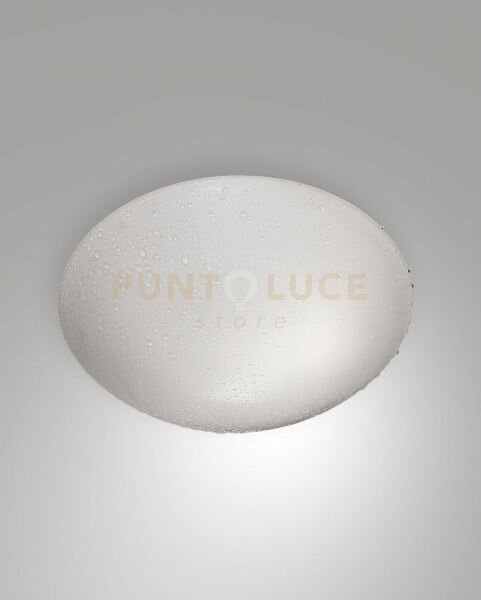 Pandora plafoniera bianca d.30 ip44 1 luce attacco e27