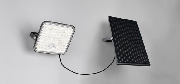 Illuminazione esterna LED con alimentazione a pannelli solari con timer/con sensore di movimento da parete (altezza totale 19 cm) Acora – Reality