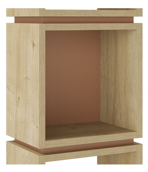 Libreria in rovere decorato color mattone-naturale 32x167 cm Lofty - Marckeric