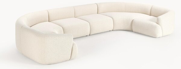Divano XL componibile in bouclé Sofia