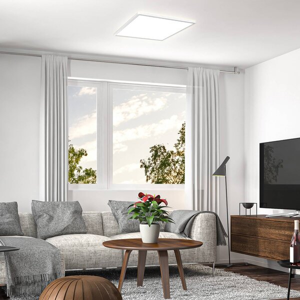 B.K. Licht Pannello LED Eki, 42 x cm, bianco, dimmerabile, retroilluminazione, 4.000K dimmerabile, Bianco / Opale, Studio / Ufficio, Plastica, Pannello LED