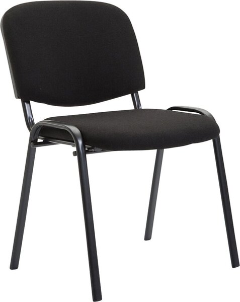 Sedia visitatore Ken tessuto nero