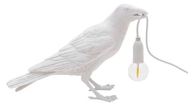 Lampade da esterno SELETTI, Bird Lamp, Bianco, Terrazza, Plastica, Design
