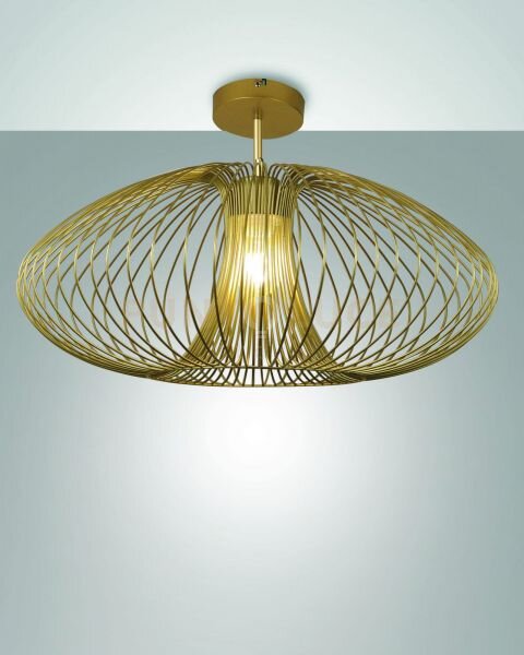 Fassa plafoniera oro opaco in metallo 1 luce attacco e27 d.60cm