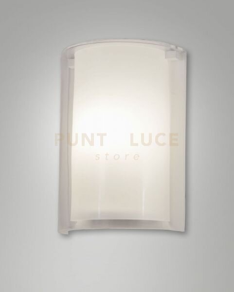 Maribel applique trasparente in vetro 1 luce attacco e27 ip20