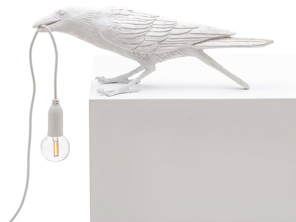 Lampade da tavolo SELETTI, Bird Lamp, Bianco, Soggiorno, Plastica, Design