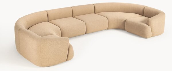 Divano XL componibile in bouclé Sofia