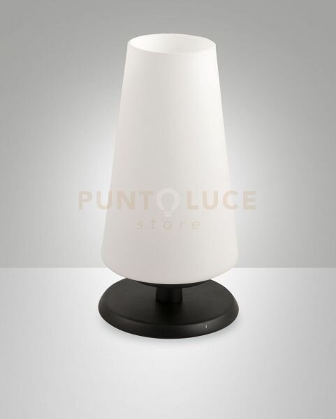 Milady lampada da tavolo attacco g9 lampadina inclusa colore nero d
