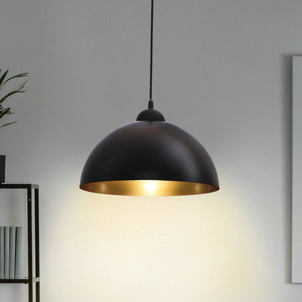 B.K. Licht Lampada a sospensione Goldi, dimmerabile, Nero, Soggiorno / Sala da pranzo, Metallo, Lampada a sospensione