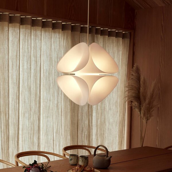 FRANDSEN Lampada a sospensione Nova, dimmerabile, Bianco / Opale, Soggiorno / Sala da pranzo, Plastica, Moderno, Lampada a sospensione