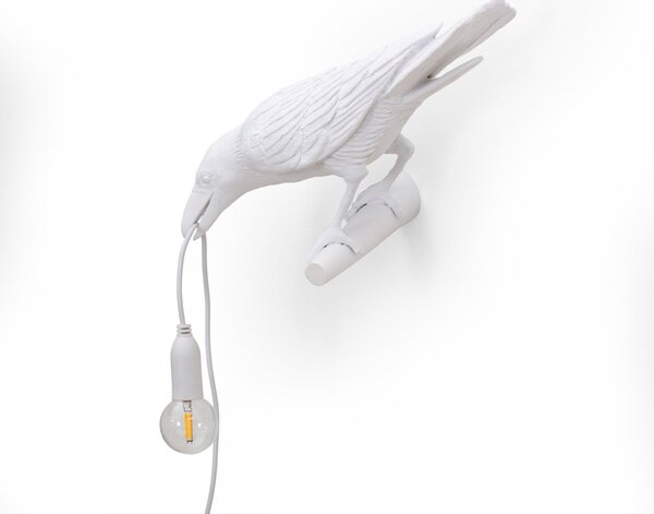 Lampade da tavolo SELETTI, Bird Lamp, Bianco, Soggiorno, Plastica, Design