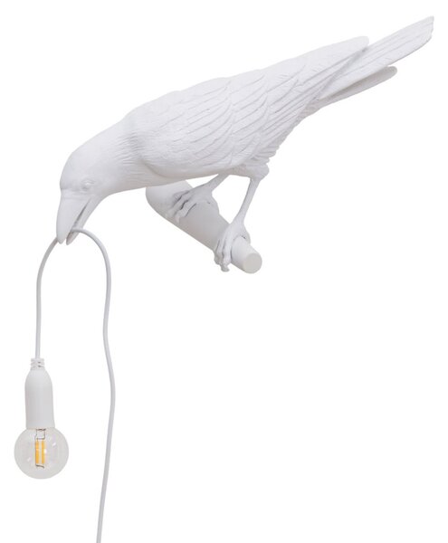Lampade da tavolo SELETTI, Bird Lamp, Bianco, Soggiorno, Plastica, Design