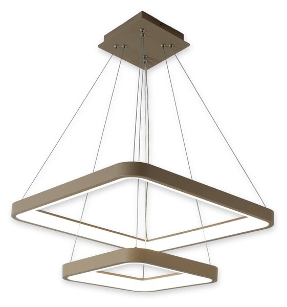 BRILAGI - lampadario LED dimmerabile a sospensione su cavo FALCON SLIM LED/78W/230V beige + telecomando