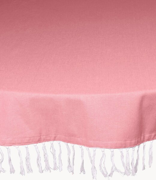Tovaglia rotonda in cotone Chambray