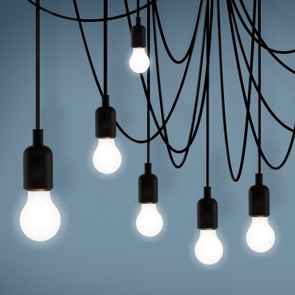 Lampada a sospensione SELETTI, Maman, dimmerabile, Nero, Soggiorno, Plastica, Moderno