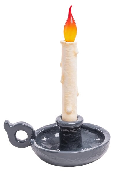 Lampade da tavolo SELETTI, Grimm Bugia, dimmerabile, Grigio, Soggiorno, Plastica, Design