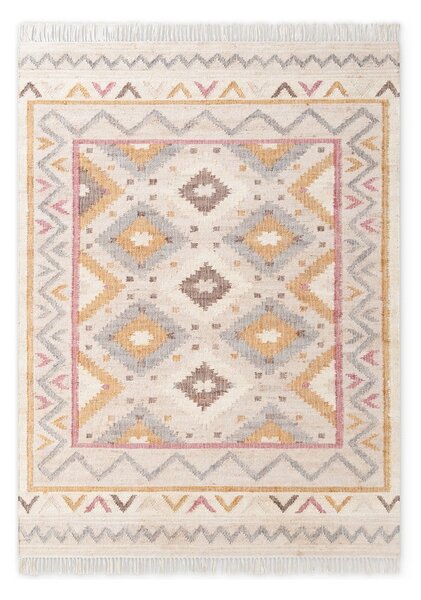 Tappeto color crema in iuta tessuto a mano 160x230 cm Roya Imani – Elle Decoration