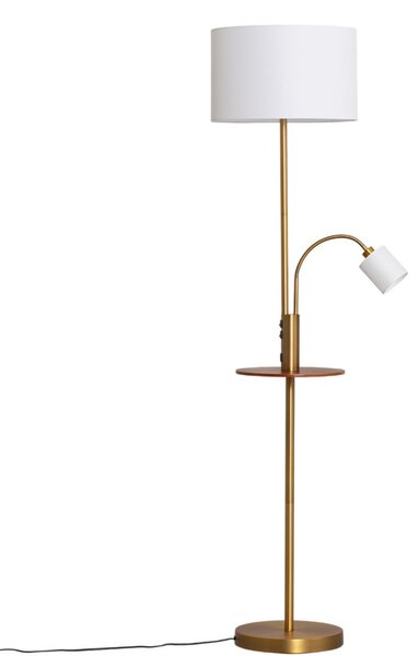 Lampada da terra Lindby, Aovan, Bronzo / Ottone anticato, Soggiorno, Metallo, Moderno
