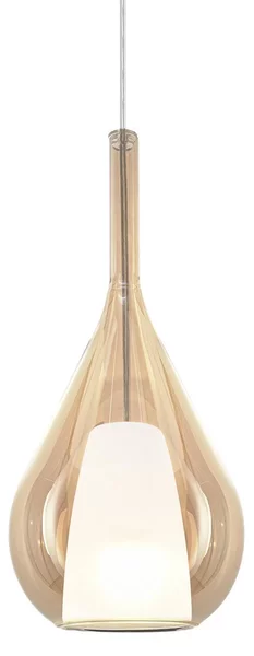 IDEAL LUX Lampada a sospensione Kalique, dimmerabile, Crema / Ambra, Soggiorno / Sala da pranzo, Plastica, Moderno, Lampada a sospensione