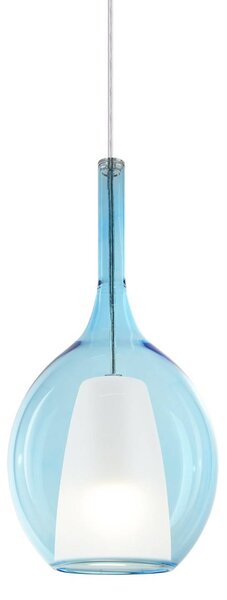 IDEAL LUX Lampada a sospensione Kalique, dimmerabile, Blu, Soggiorno / Sala da pranzo, Plastica, Moderno, Lampada a sospensione