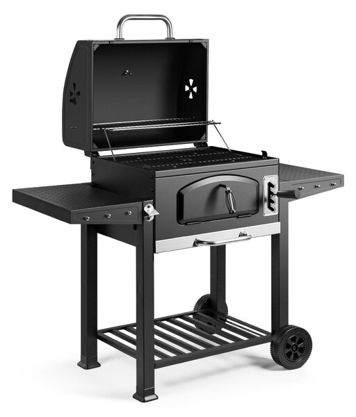 VonHaus Barbecue a Carbone XL – Barbecue Portatile a Carbonella e Affumicatore 2 in 1