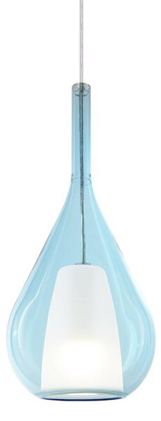 IDEAL LUX Lampada a sospensione Kalique, dimmerabile, Blu, Soggiorno / Sala da pranzo, Plastica, Moderno, Lampada a sospensione