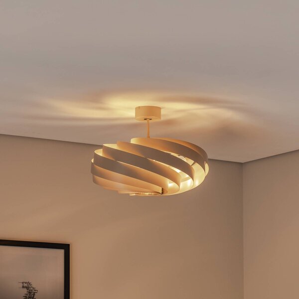 Plafoniera soffitto Vento Euluna, dimmerabile, Crema / Ambra, Soggiorno / Sala da pranzo, Metallo, Moderno, Plafoniera