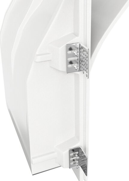 Applique Rettangolare da Incasso 2xE14 in Gesso Pitturabile