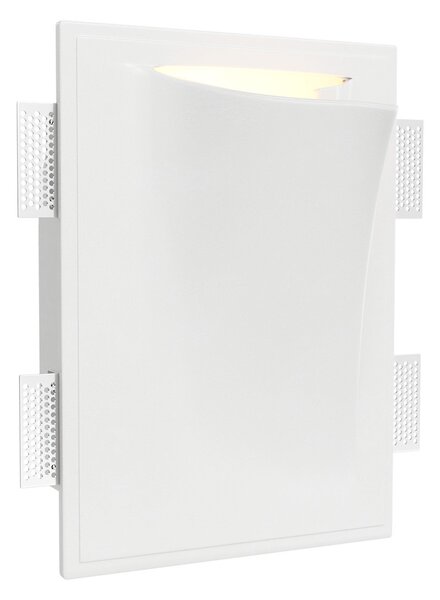Applique da Incasso E14 FOLD DX a Libro in Gesso Pitturabile