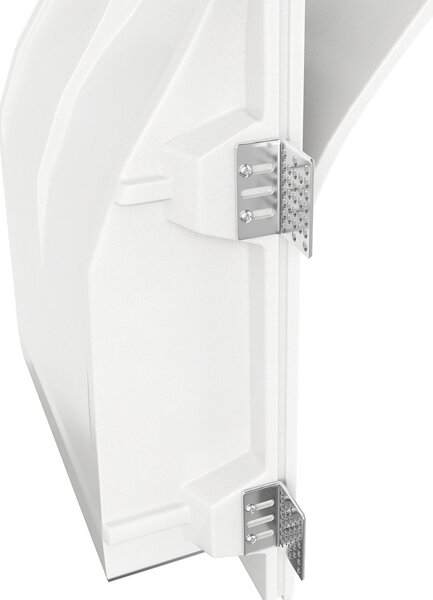Applique Rettangolare da Incasso 2xE14 in Gesso Pitturabile