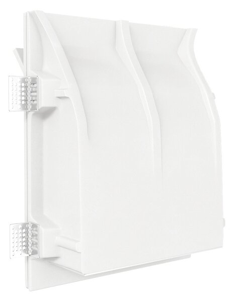 Applique Rettangolare da Incasso 2xE14 in Gesso Pitturabile