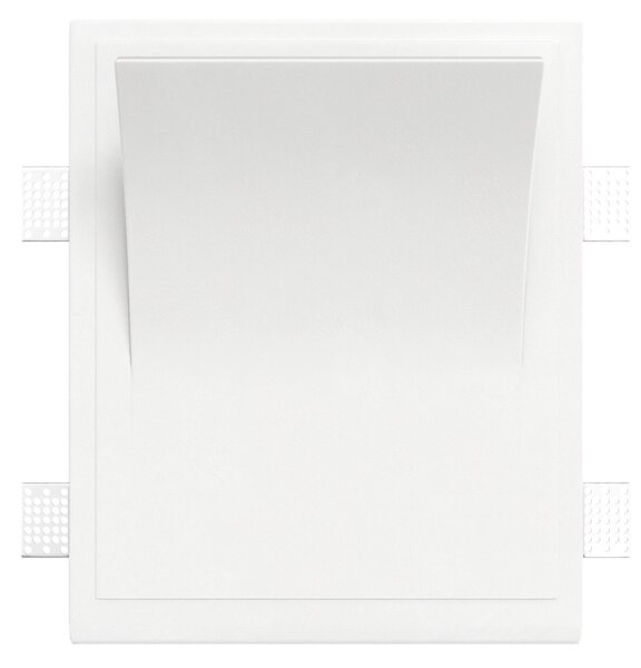 Applique Rettangolare da Incasso 2xE14 in Gesso Pitturabile
