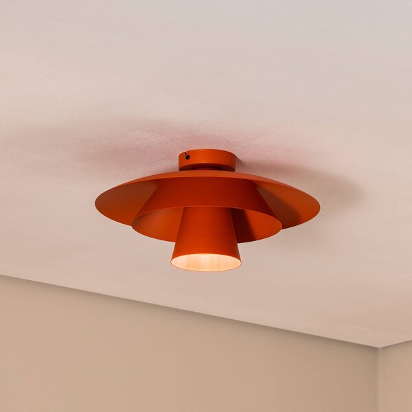 Plafoniera soffitto Plato Luminex, dimmerabile, Giallo / Arancione, Soggiorno / Sala da pranzo, Metallo, Moderno, Plafoniera