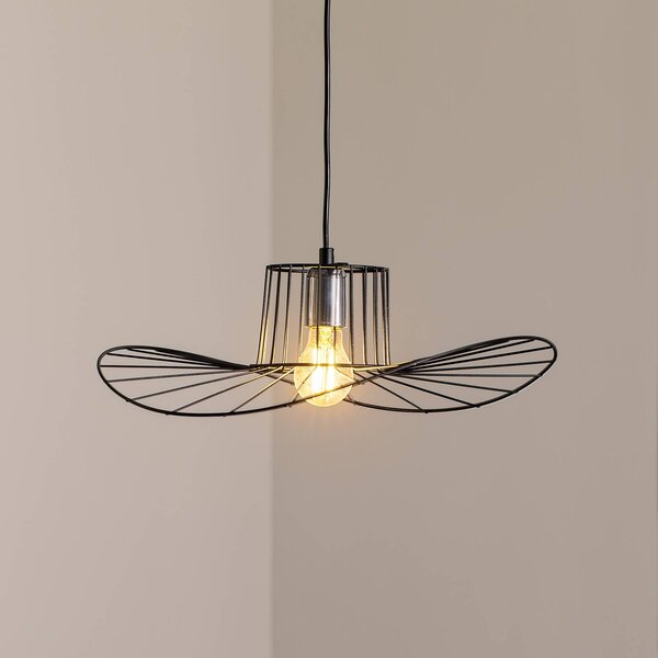 Lampada a sospensione Tel Opviq, dimmerabile, Nero, Soggiorno / Sala da pranzo, Metallo, Lampada a sospensione