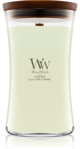 Woodwick Solar Haze candela profumata con stoppino in legno 610 g