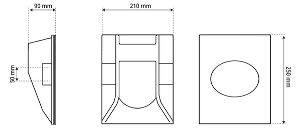 Applique da Incasso Segnapasso GU10 in Gesso Pitturabile