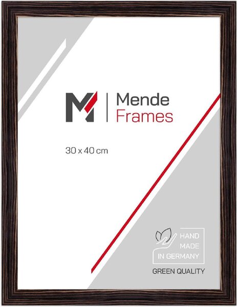 Specchio da parete in legno MendeFrames H025 20x20 cm nero