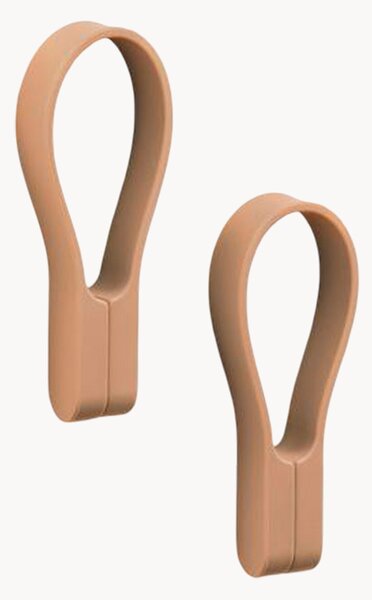 Set di 2 portasciugamani magnetici in silicone Loop