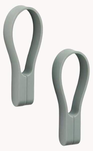Set di 2 portasciugamani magnetici in silicone Loop