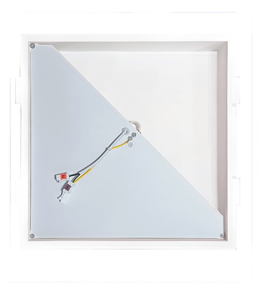 Applique da Incasso E14 FOLD Quadrata in Gesso Pitturabile