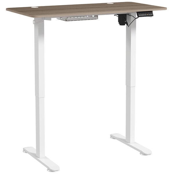 Vinsetto Scrivania elettrica sit-stand regolabile in altezza con funzione di memoria, scrivania regolabile in altezza 72-116 cm