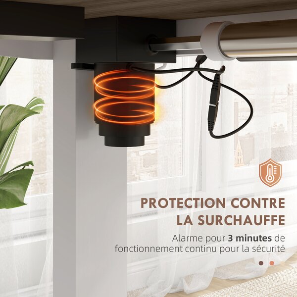 Vinsetto Scrivania elettrica sit-stand regolabile in altezza con funzione di memoria, scrivania regolabile in altezza 72-116 cm