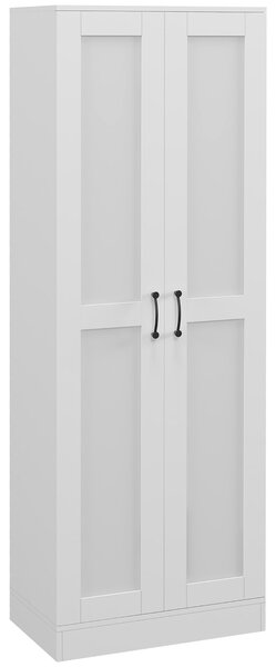 HOMCOM Armadio 2 ante mobile da salotto con 4 ripiani, stile contemporaneo, 60L x 36,5l x 175H | Aosom Italy