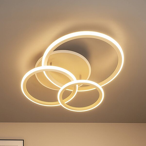 FISCHER & HONSEL Plafoniera a LED Gelder, dimmerabile, Soggiorno / Sala da pranzo, Metallo, Moderno, Plafoniera LED