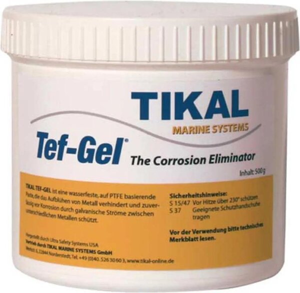 Tikal Tef Gel anticorrosione barattolo da 500 g, bianco