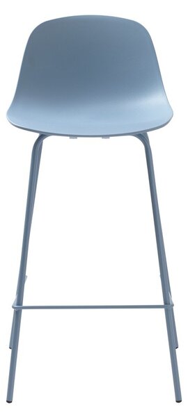 Sgabello da bar azzurro in plastica (altezza della seduta 67,5 cm) Whitby – Unique Furniture