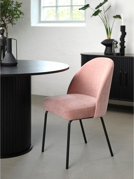 Sedia da pranzo rosa Creston - Unique Furniture