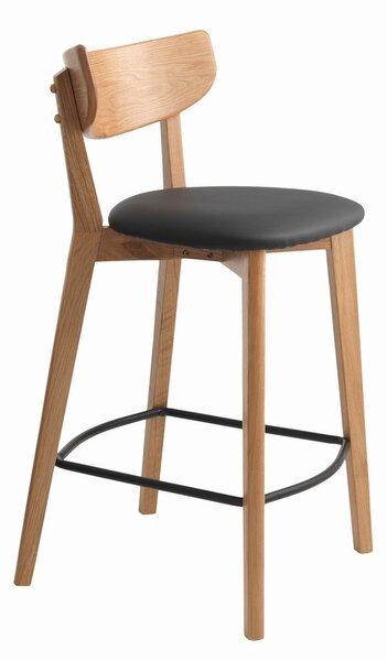 Sedia da bar in legno di quercia Pero - Unique Furniture