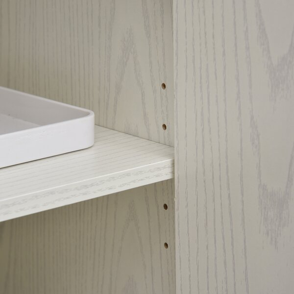 HOMCOM Carrello dispensa per microonde con 2 porte - dim. 60,4L x 40,3l x 97H cm - bianco