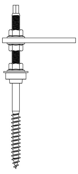 Bullone di sospensione K2 Systems, preassemblato 2000121